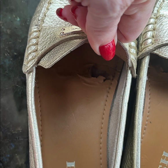 Coach metallic gold leather loafers - Picture 8 of 9